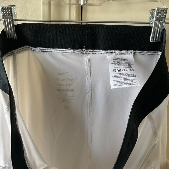 Nike Men's Pro Dri-FIT 3/4-Length Fitness White Tights XL - Picture 5 of 5